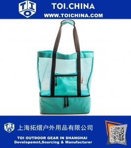 Premium Beach Tote Bag avec glacière isolée | Tissu en toile durable et léger